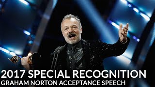 NTA 2017 Special Recognition Graham Norton Acceptance Speech [upl. by Noemis]