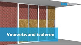 Animatie Rock4All Isoleren voorzetwand Knauf Insulation [upl. by Ahsaet820]