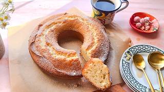 Italian Yogurt Cake  The Easiest Cake Youll Ever Make [upl. by Eimrej]