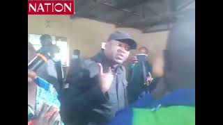 Former Sports CS Rashid Echesa blatantly slaps a presiding officer at Buloga station in Matungu [upl. by Gambrill]