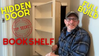 Hidden Door Bookshelf  Outswing  Full Build Video [upl. by Finlay]