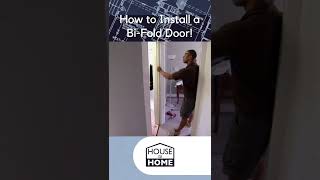 How to Install a BiFold Door  House to Home  Shorts [upl. by Ennylyak893]