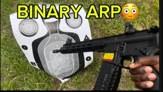 I PUT A BINARY TRIGGER ON MY NEW AR PISTOL😳 TO MUCH KICK💥 [upl. by Toogood320]