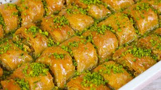 Selbstgemachte Baklava mit Pistazien und Walnüssen  Nicht vergleichbar mit gekauften [upl. by Ahsem]