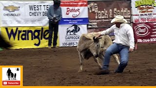 Steer Wrestling  2023 ABC Pro Rodeo  Thursday [upl. by Aihcropal]