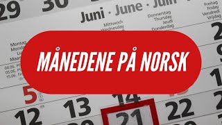 Månedene på norsk [upl. by Ariak]