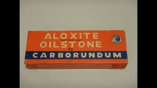 Точильный камень Aloxite oilstone by carborundum  King 220800120040006000 [upl. by Ellerad]