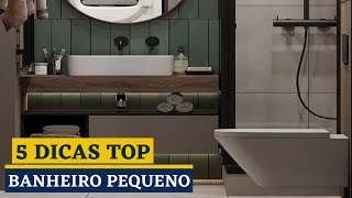 BANHEIRO PEQUENO  29 MODELOS MODERNOS DECORADOS CHEIOS DE ESTILOS [upl. by Repsaj]