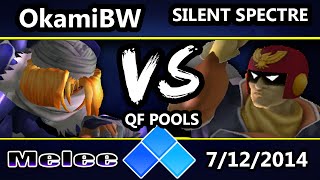 Evo 2014  silentspectre Captain Falcon Vs OkamiBW Sheik SSBM Winners Bracket  Melee [upl. by Russel]