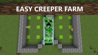 Easy Creeper Farm For Minecraft Bedrock And Java [upl. by Brodench]