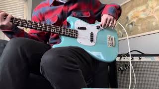 1971 USA Fender Musicmaster Short Scale Bass Daphne Blue with Early Pearloid Pickguard 1st Year [upl. by Bushore]