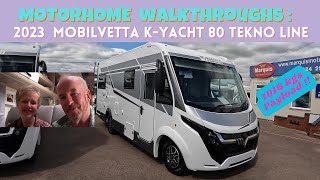 Motorhome Walkthroughs The 2023 Mobilvetta KYacht 80 Tekno Line  an A Class motorhome [upl. by Atsillac]