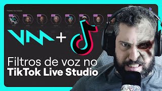 USE VOICEMOD e suas lives no TikTok vão ficar muito mais ATRATIVAS  Tutorial filtros de voz 📢 [upl. by Caneghem]