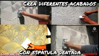 crea diferentes acabados con pasta texturizada [upl. by Crofton]