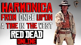 Harmonica Once Upon a Time in the West Outfit Guide  Red Dead Online [upl. by Nehgam429]