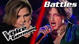 Måneskin  I WANNA BE YOUR SLAVE Jennifer vs Joel  Battles  The Voice of Germany 2021 [upl. by Landsman609]