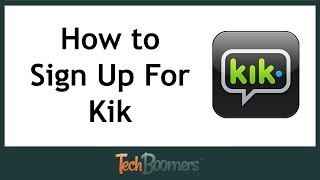 How to Download amp Sign Up For Kik [upl. by Einahpad]