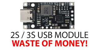 Testing 2S 3S TypeC USB BMS 15W 84V 126V 15A module Dont buy [upl. by Nim643]