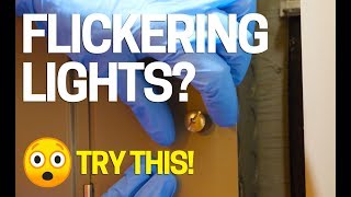 How to Fix Flickering Lights in Your House  Blinking  Flashing [upl. by Rovit]