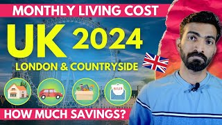 MONTHLY COST OF LIVING IN UK 🇬🇧 2024  How much you can save in the UK as a Nurse ukcostofliving [upl. by Leventhal243]