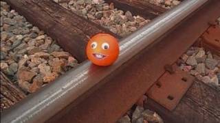 Annoying Orange Gets Crushed By Tropicana Train [upl. by Neelhsa168]