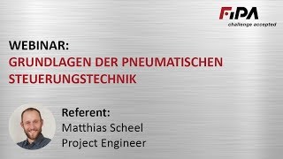 Webinar Grundlagen der pneumatischen Steuerungstechnik • FIPA [upl. by Itoc]