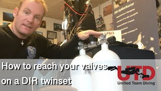 How to reach your valves on a DIR twinset [upl. by Atnohs]