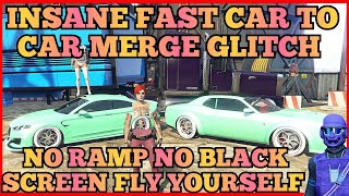 SUPER EASY CAR TO CAR MERGE GLITCH NO JUMP GTA5 BENNYS F1S MERGE GLITCH GTA 5 🔥 [upl. by Nedyrb650]