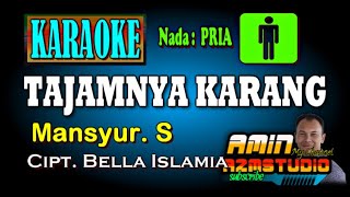 TAJANMNYA KARANG Mansyur S KARAOKE Nada PRIA [upl. by Utham]