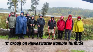 Sefton Road Ramblers C Group on Haweswater Ramble 16 10 24 movie [upl. by Molohs390]