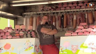 Die Gilde Marktschreier macht Station auf dem Marktplatz in Rudolstadt [upl. by Anorahs]