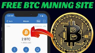 Mine Bitcoin For Free No Investment•Free Bitcoin Mining Site [upl. by Lanrev104]