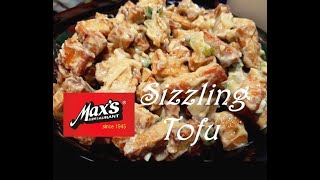 Sizzling Tofu Recipe Maxs Style [upl. by Anirret299]