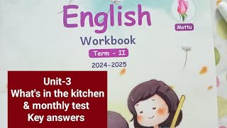 2nd std term2 mottu English workbook unit3 amp monthly test key answers202425 [upl. by Barbaresi]