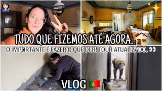 TUDO QUE FIZEMOS NA CASA NOS DIAS QUE ESTIVEMOS LÁ… TEMOS PROGRESSOS 🙌🏻  VLOG PLANOS 🇵🇹🏚️ [upl. by Anhavas]