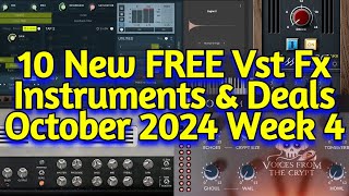 10 Best New FREE VST Effect Plugins Vst Instruments amp Black Friday Deals  OCTOBER 2024 Week 4 [upl. by Audie]