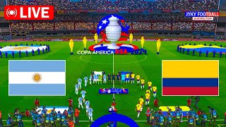 🔴LIVE  ARGENTINA vs COLOMBIA FINAL 2024 COPA AMERICA  Full Match USA  eFootball PES Gameplay PC [upl. by Buskus]