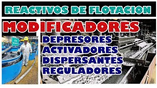 Reactivos para flotación de minerales MODIFICADORES [upl. by Ahsiekim]