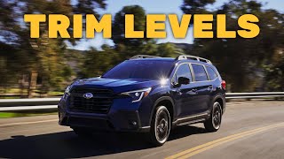 2023 Subaru Ascent Trim Levels and Standard Features Explained [upl. by Nnylatsyrk]