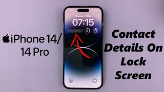 iPhone 1414 Pro How To Add Your Contact Information On Lock Screen [upl. by Misak]