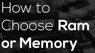 How to Choose the Right Ram Build a PC [upl. by Jandel586]