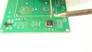 Soldering a 32pin TQFP ATmega8 [upl. by Otecina347]