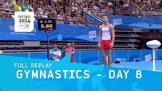 Gymnastics  Individual Apparatus Finals Day 8  Full Replay  Nanjing 2014 Youth Olympic Games [upl. by Starlene]