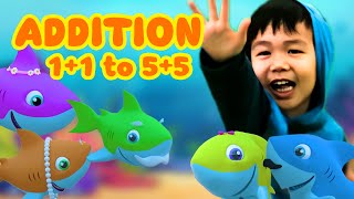 Addition Super Heroes 11 to 55  Nursery Rhymes  DoReMi Kids Songs [upl. by Odnomor668]