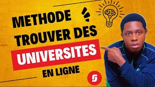 Comment chercher des universités sur internet  Cas pratique [upl. by Annocahs]