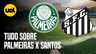 PALMEIRAS X SANTOS ONDE ASSISTIR AO VIVO HORÁRIO E ESCALAÇÕES PELA 26ª RODADA DO BRASILEIRÃO [upl. by Usanis]