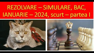 Bac simulare ianuarie 2024  SCURT S 1 PARTEA A [upl. by Acir428]