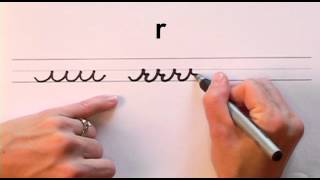 How To Write in Cursive  Lesson 2  A complete Course  FREE Worksheets [upl. by Idnym]