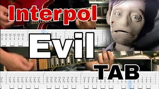 Evil  Interpol Cover amp TAB 2 Guitars Cover [upl. by Dominica]