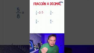 ¡De fracción a decimal [upl. by Ariela]